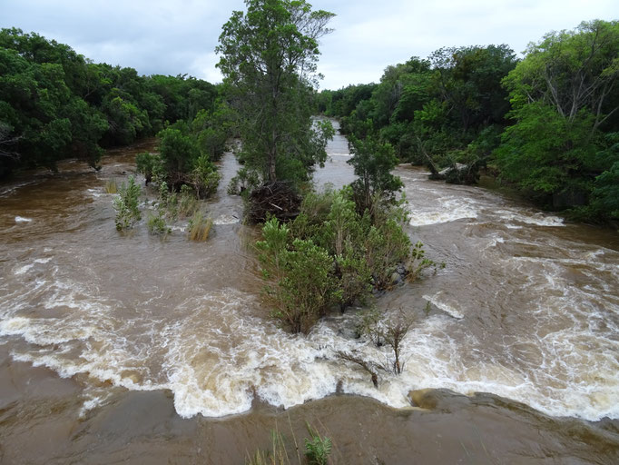 Der Blyde River --- normalerweise ist er an dieser Stelle nur ein "Bach"