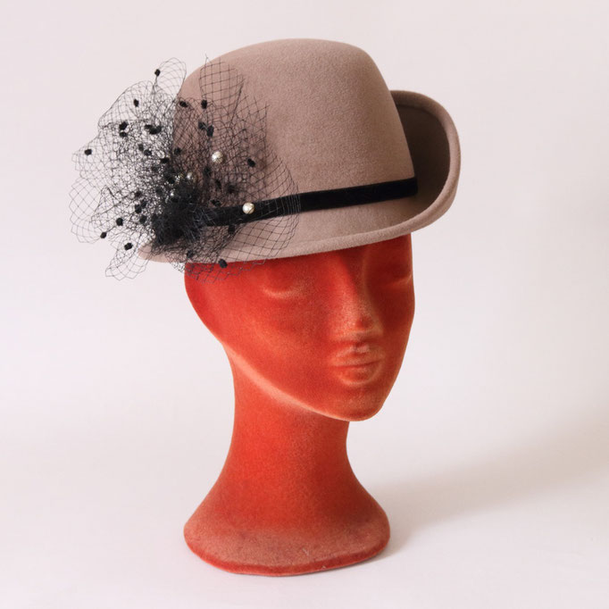 帽子専門教室サロン・ド・シャポー 生徒作品 (1年)  冬帽体の帽子