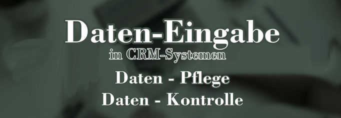 Dateneingabe, Datenpflege, Datenkontrolle