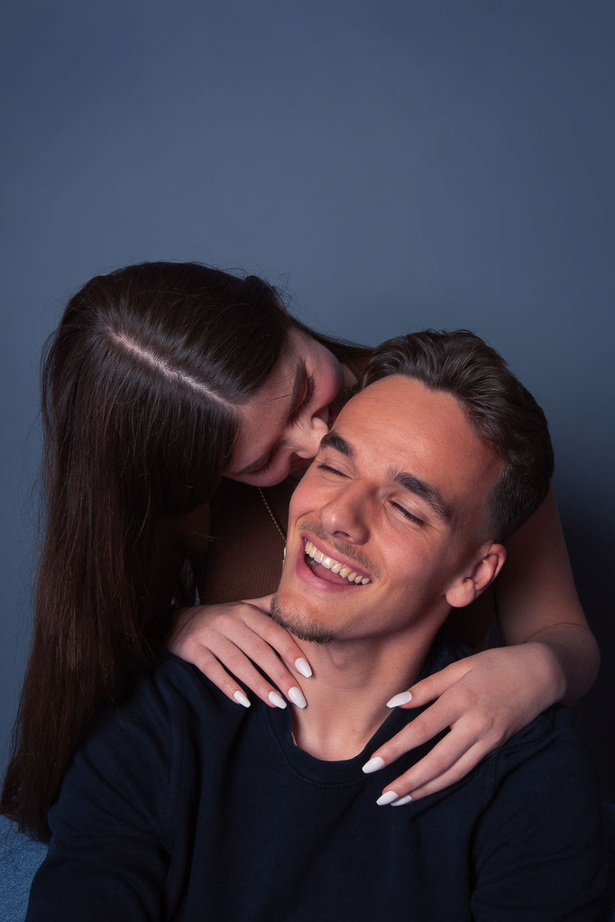koppel fotoshoot in studio