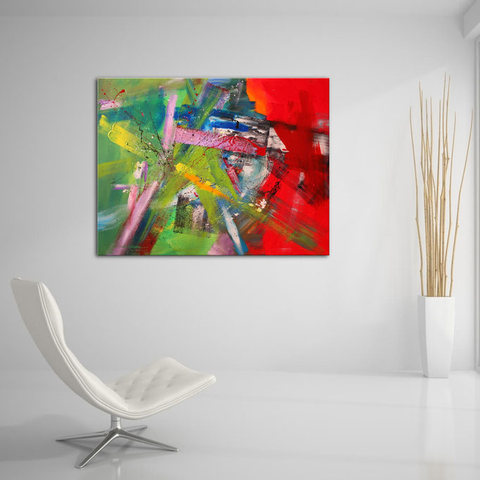 abstraktes modernes Gemälde 120 x 90