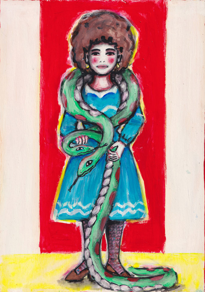 Schlangenfrau, Vorlage: Miss Uno, 1891, A4