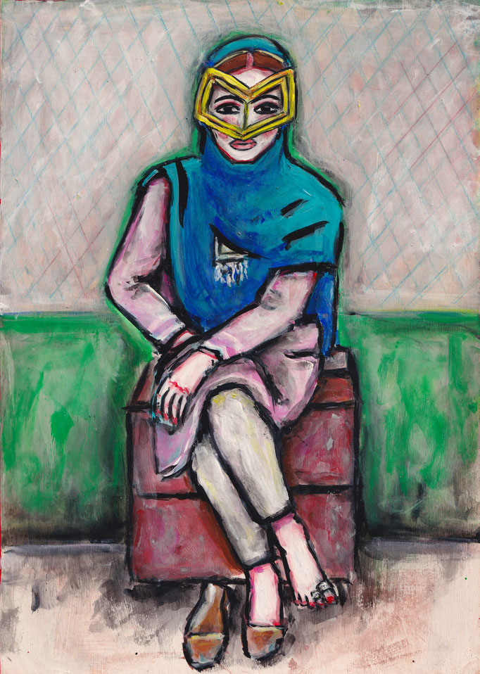 Baluchi-Frau, A4