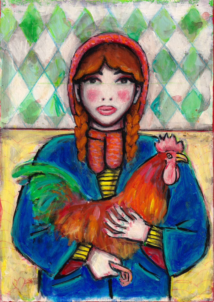 Huhn, A4
