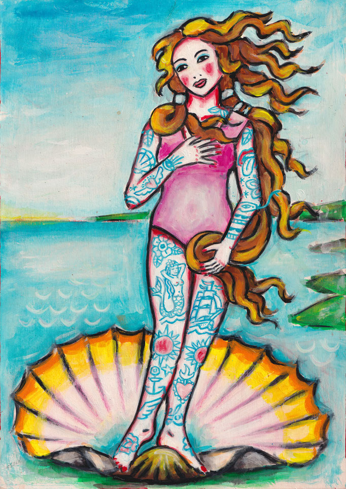 Inked Venus, Quelle: Botticelli, A4