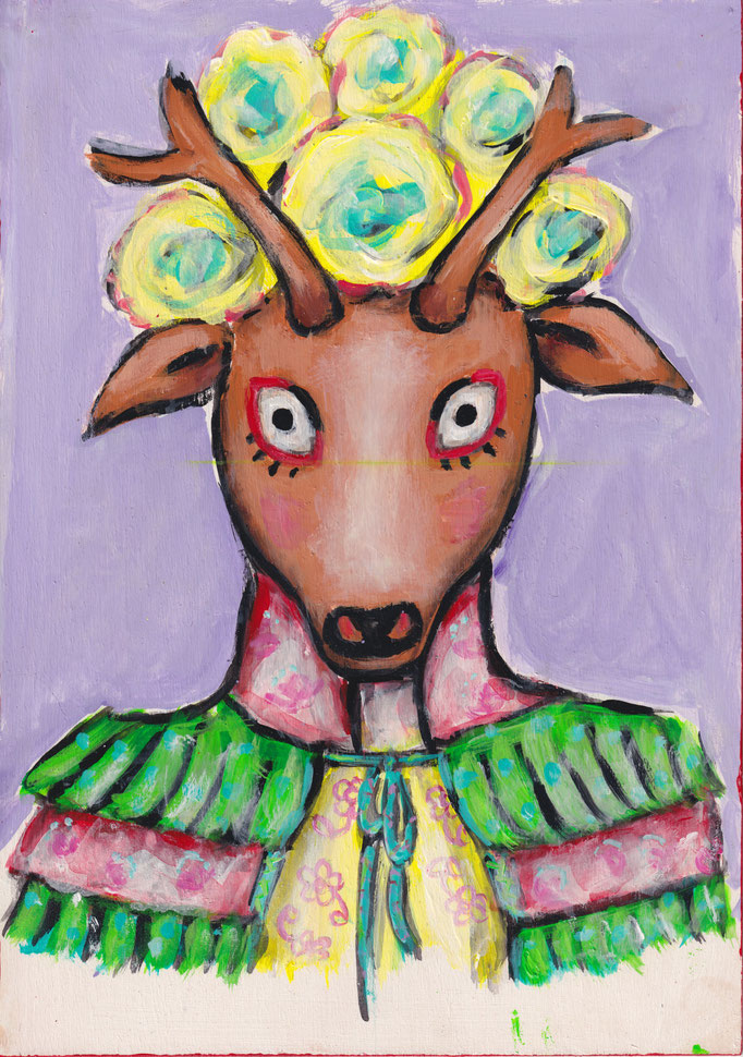 Lila Reh, Quelle: Karneval von Coyolillo, A4
