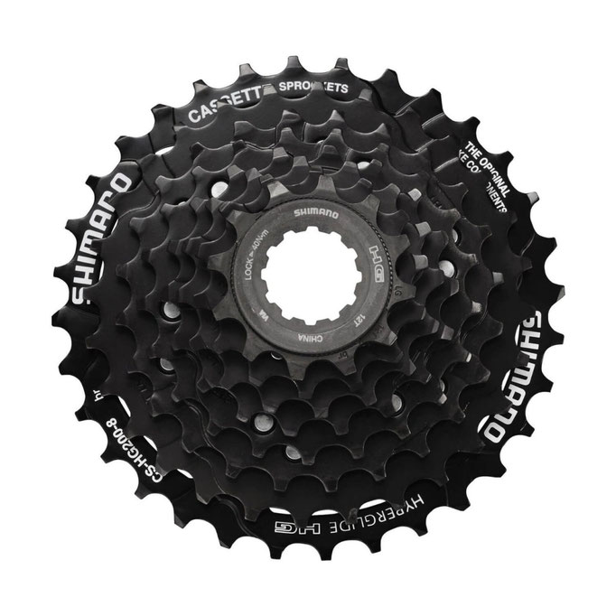 -&Cassette de Piñones SHIMANO ALTUS CS-HG200 8P 12/32DNEGRO $355 MXN NP1090003