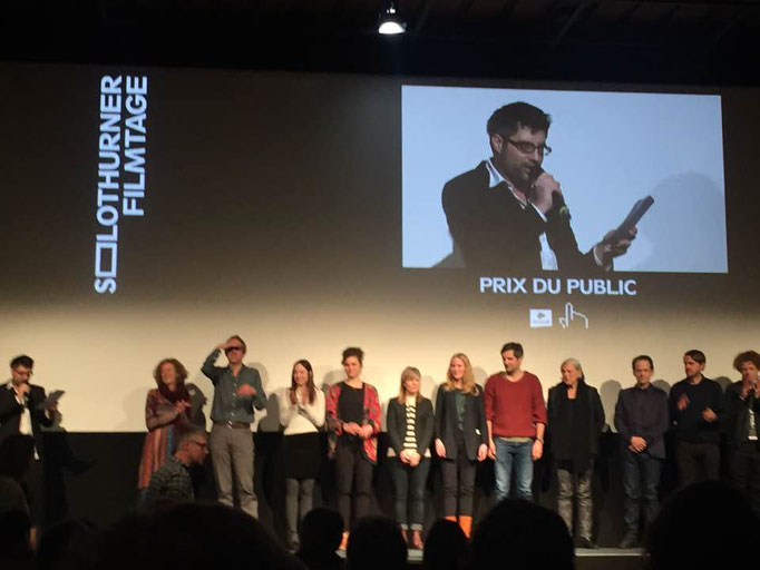 Premiere von DER FROSCH in Solothurn mit Jann Preuss, Anne-Catherine Lang, Olivier Zobrist, Mira Frehner, Eliane Iten, Anna-Katharina Müller, Marco Zbinden, Margot Gödrös, Kaspar Weiss, Thomas Hess und Jasper Granderath 2015