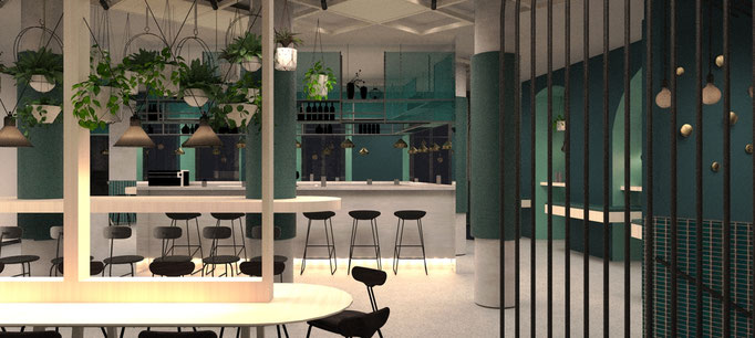 Innenarchitektur für Cocktailbars