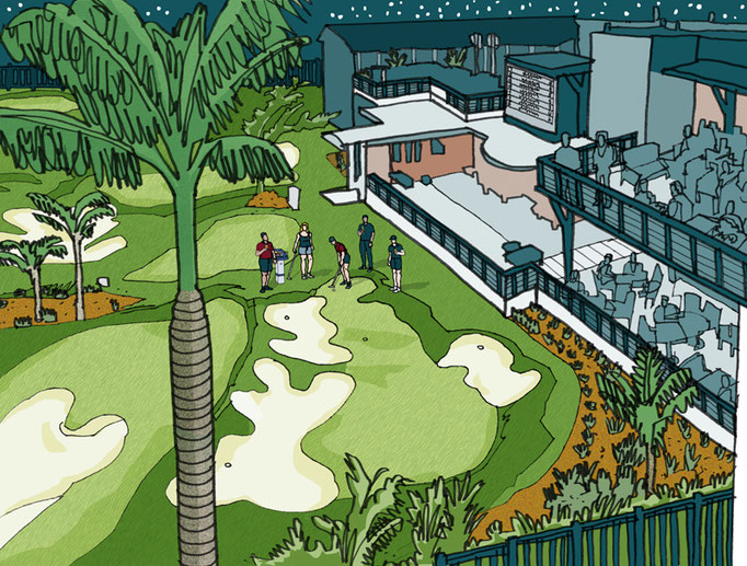 Golf Digest - Tiger Woods' miniature golf course "PopStroke"
