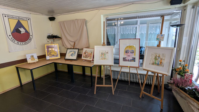 Das Atelier Farbenspiel stellt einige Bilder aus