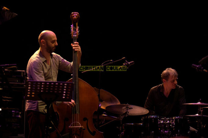 Festival JAZZ360 2014, Mauro Gargano, Louis Moutin; Christophe Laborde Quartet feat Giovanni Mirabassi. Cénac, 06/06/2014