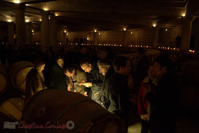 Dégustation. Thibaut Cauvin aux Estivales de musique en Médoc, Château Lafite Rothschild, Pauillac, 15 janvier 2015. Reproduction interdite - Tous droits réservés © Christian Coulais