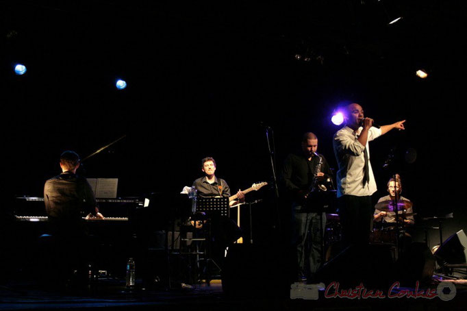 Xavier Duprat, Benoît Lugué, Denis Guivarc'h, Marco Codjia, Vincent Sauve; Fada. Festival JAZZ 2010, Cénac. 14/05/2010