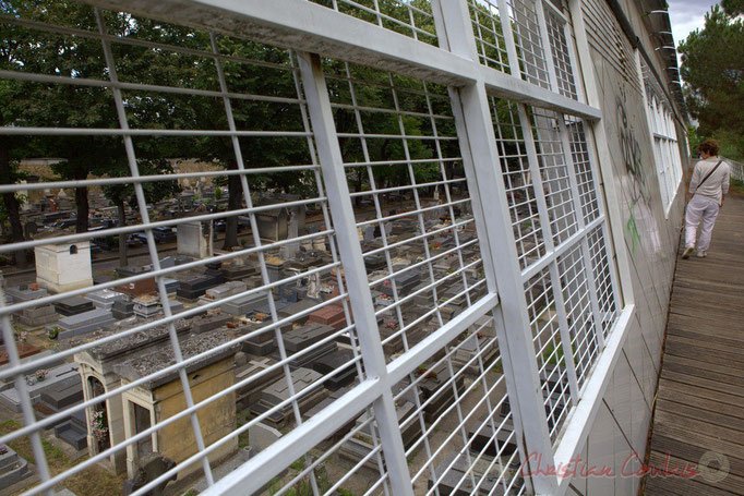 Cimetière la Villette, depuis l'allée Darius Milhaud, Paris 19ème