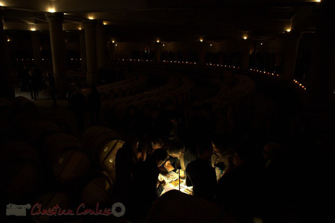 Dégustation. Thibaut Cauvin aux Estivales de musique en Médoc, Château Lafite Rothschild, Pauillac, 15 janvier 2015. Reproduction interdite - Tous droits réservés © Christian Coulais