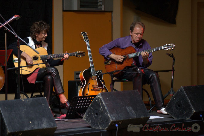 Bernadette et Jean-Michel Bourdier; Django Phil, Festival JAZZ360 2013, Latresne. 09/06/2013