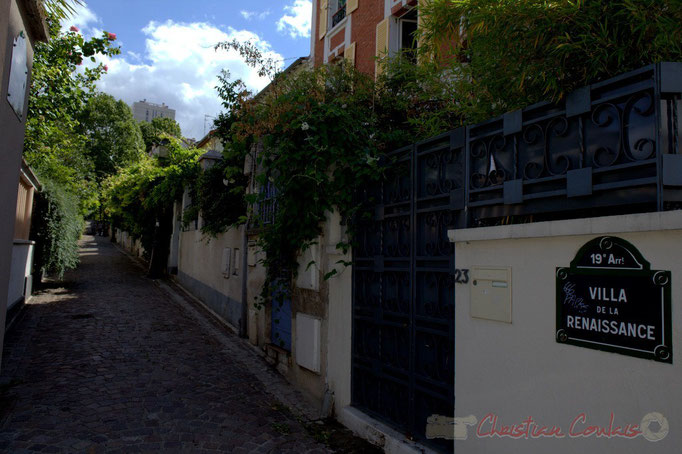 Villa de la Renaissance, Paris 19ème