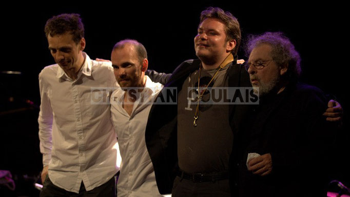 Pierre de Bethmann, Sylvain Romano, Baptiste Herbin, André Ceccarelli; Baptiste Herbin Quartet, Festival JAZZ360 2014, Cénac. 07/06/2014