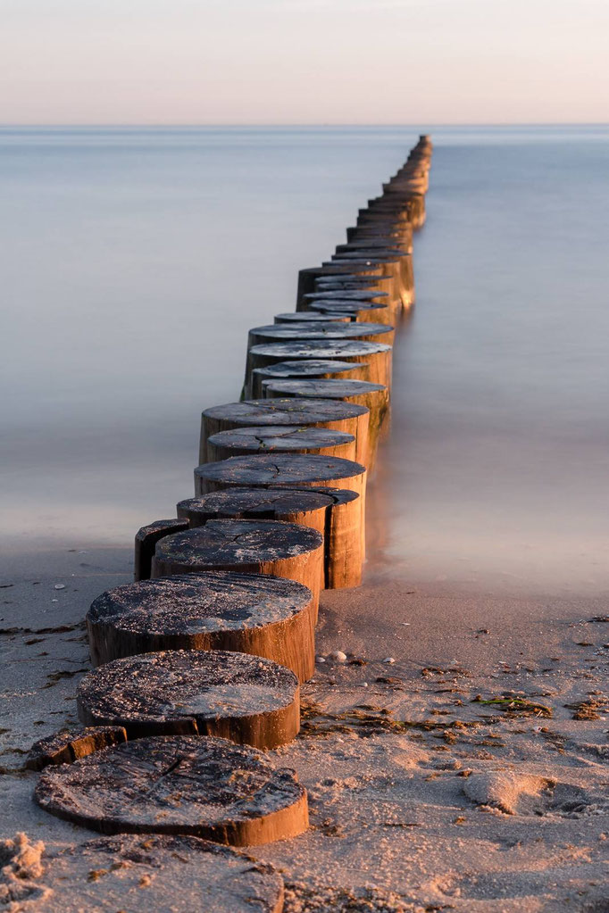 Buhnen am Strand