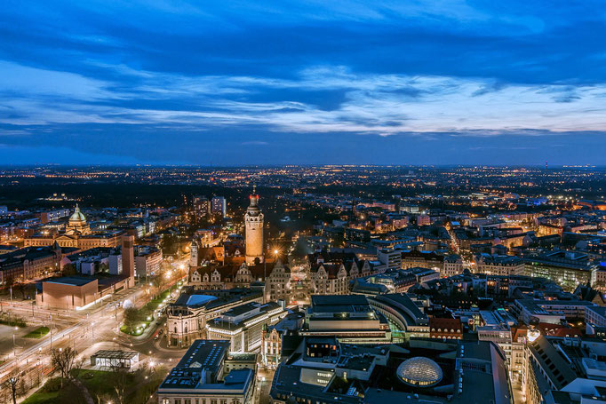 Leipzig mit Blick vom MDR-Tower