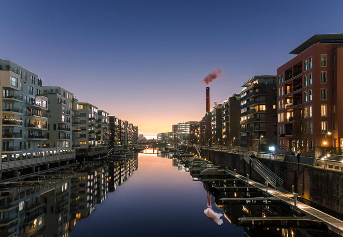 Am Osthafen in Frankfurt