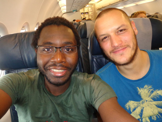 Im Flug nach Kamerun