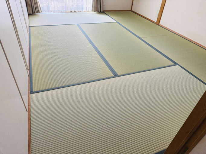 寸法の乱れを直し、美しく納めた表替え