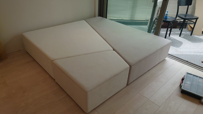 ボックスベンチ　住宅メーカー様試作　中収納可