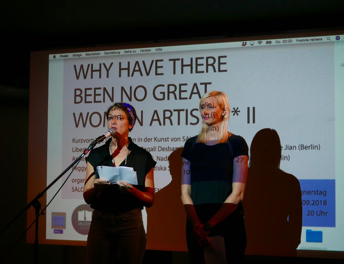 Panel with Performing Encounters "Why have there been no great women artists?*", 2018