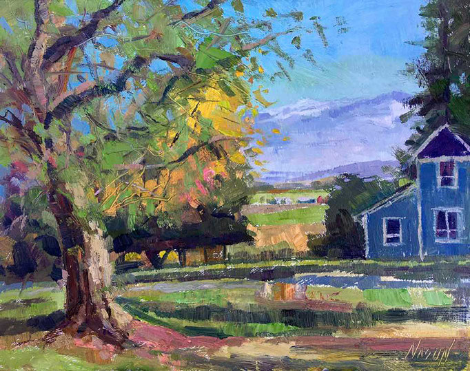 "Valley View" • Oil on board • 11" x 14"