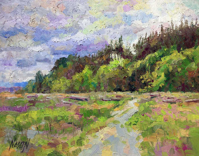 "English Boom" • Oil on board • 11" x 14"