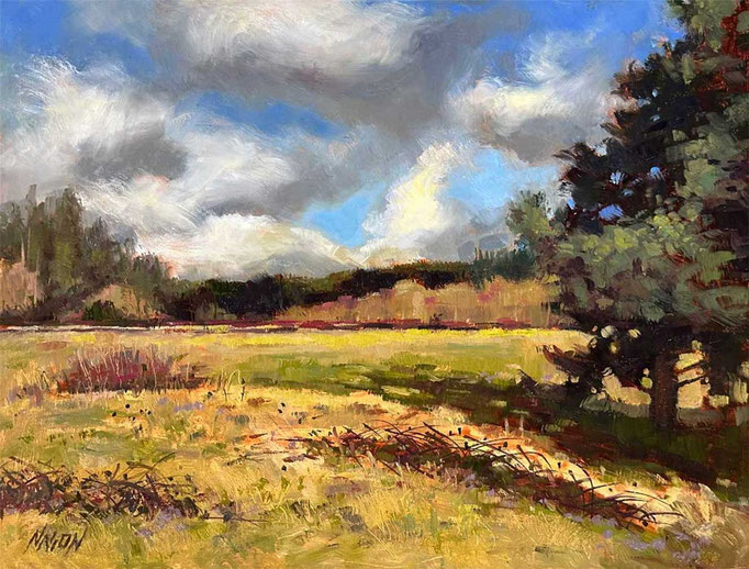 "Hint of Springtime" • Oil on board • 14" x 18"