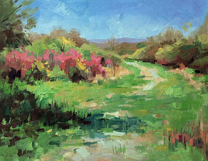 "Path to Iverson Spit" • Oil on board • 11" x 14"