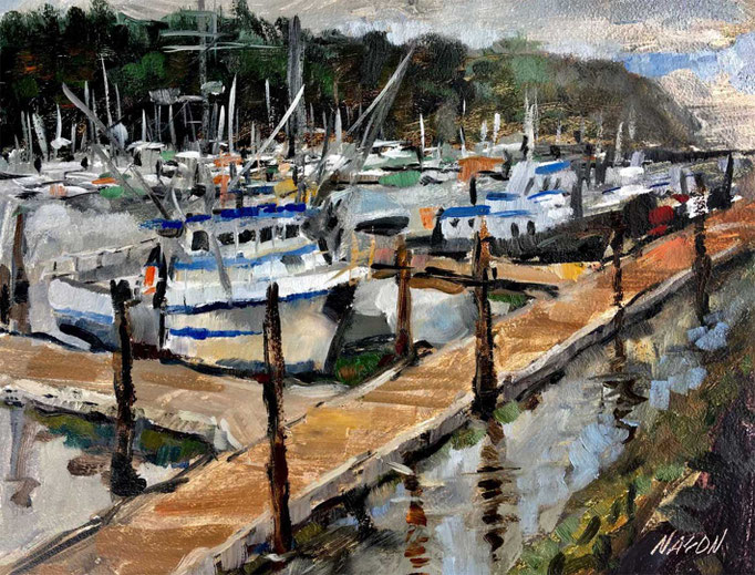 "Anacortes Harbor" • Oil on board • 11" x 14"