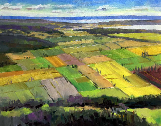 "View from Small Mountain Park" • Oil on board • 11" x 14"