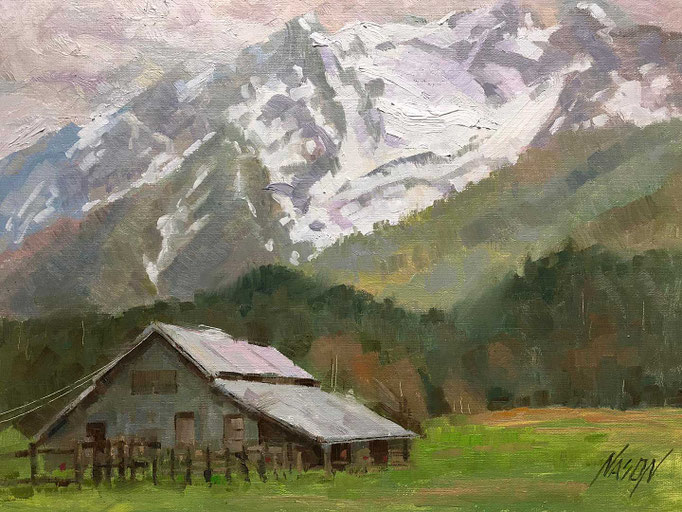 "Mountain View" • Oil on board • 11" x 14"