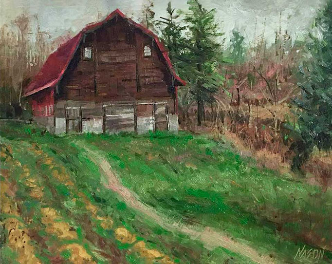 "Waiting for Spring" • Oil on board • 11" x 14"