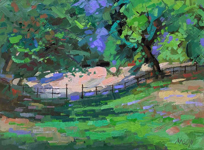 "Welcome" • Oil on board • 9" x 12"