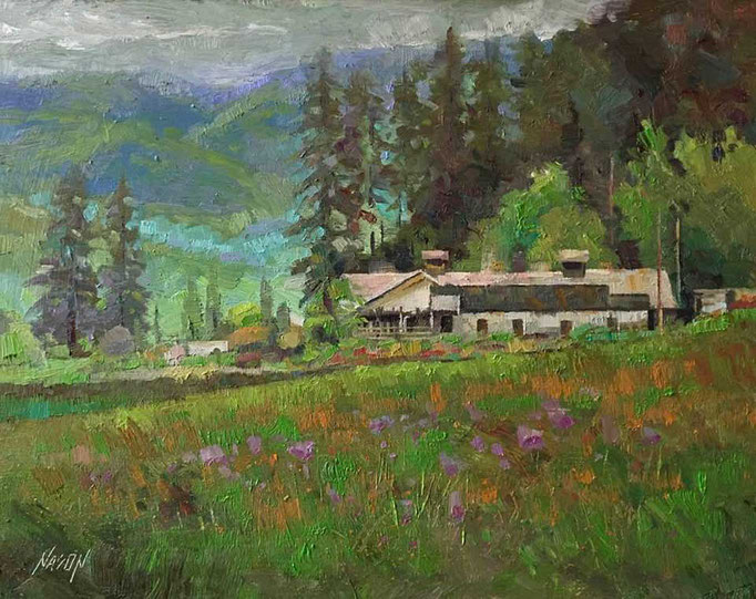 "Morning Mist" • Oil on board • 11" x 14"