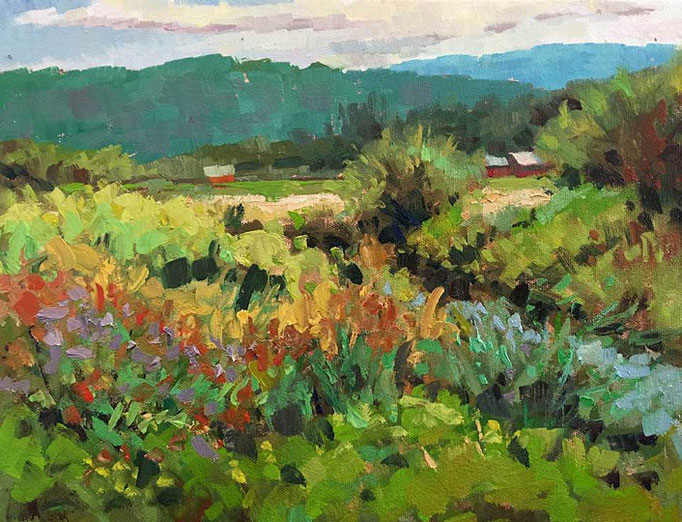 "River Brush" • Oil on board • 11" x 14"