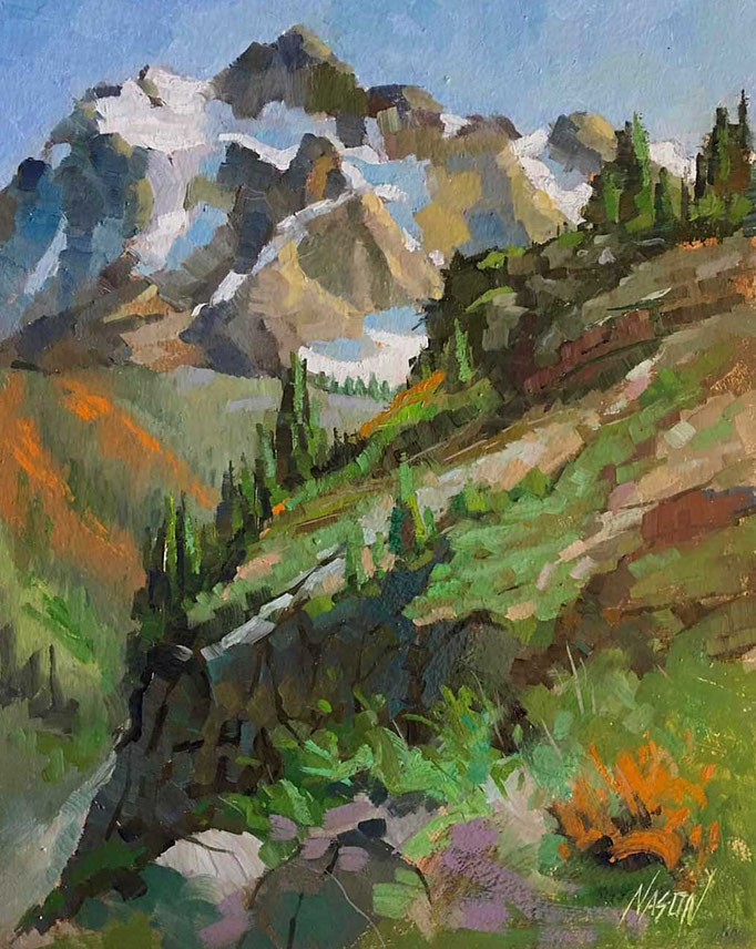 "Mount Shuksan" • Oil on board • 14" x 11"