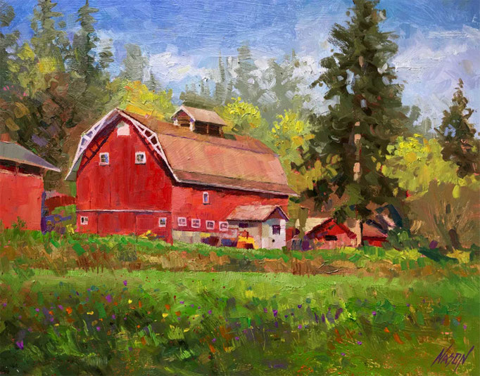 "Pristine Property" • Oil on board • 11" x 14"