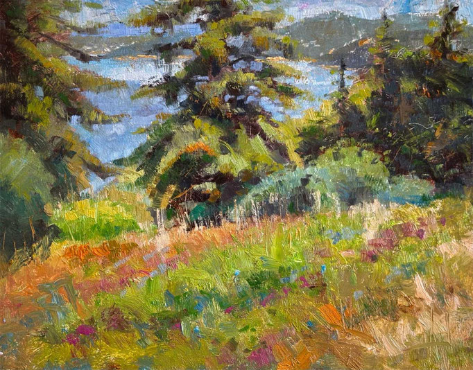 "Not Far To Go" • Oil on board • 11" x 14"