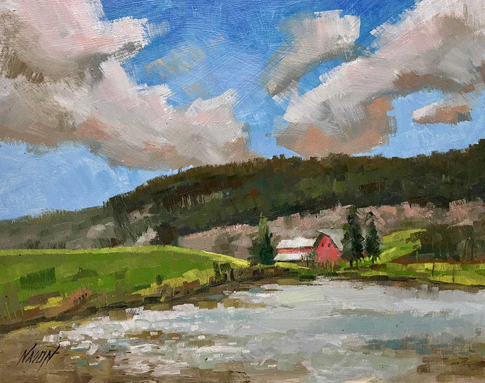 "Kristopherson Lake" • Oil on board • 11" x 14"