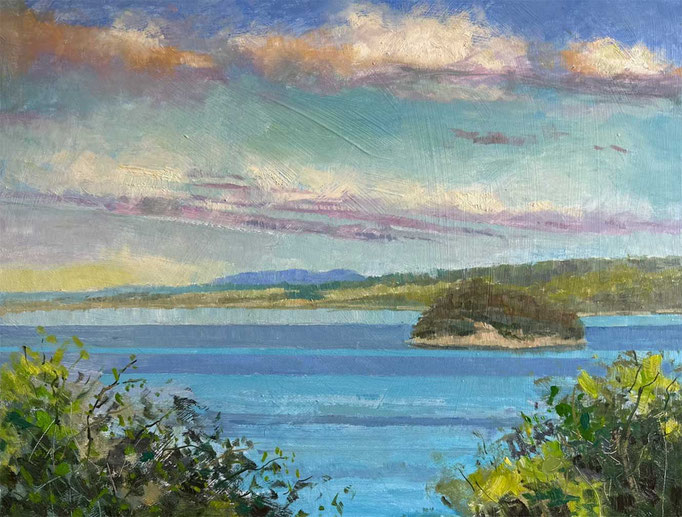 "Island Live" • Oil on board • 14" x 18"