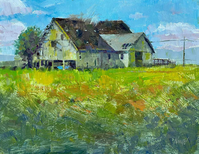 "Skagit Skies" • Oil on board • 11" x 14"