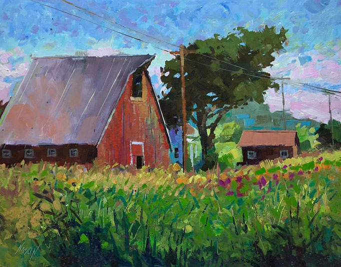"Harvest Time" • Oil on board • 11" x 14"