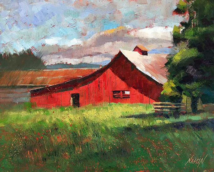 "Cloud Break" • Oil on board • 11" x 14"