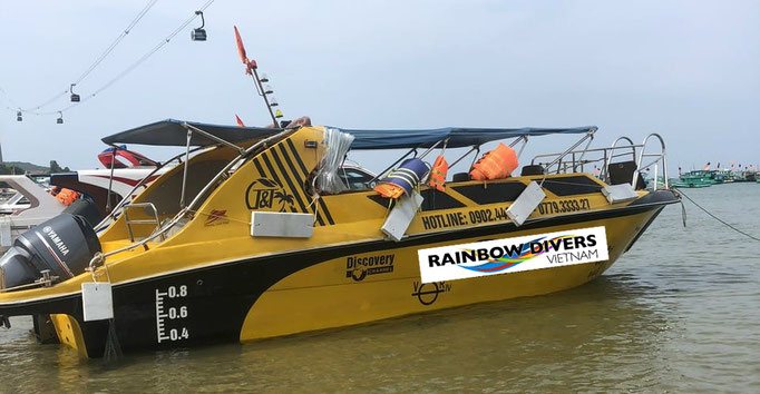 Rainbow Divers Scuba Diving Speed boat image in Phu Quoc Vietnam